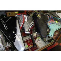 ASSORTMENT OF RACKETBALL RACKETS