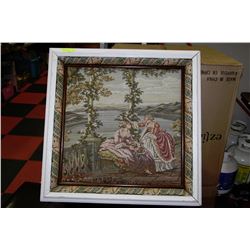 FRAMED CROSS STITCH PICTURE