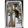 Image 1 : TRAY OF SILVERWARE AND COLLECTIBLE SPOONS