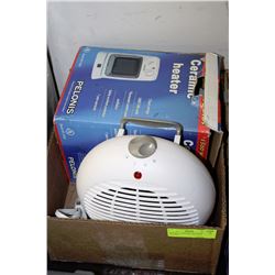 BOX W/ 2 CERAMIC HEATERS - 1 HEATER