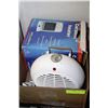 Image 1 : BOX W/ 2 CERAMIC HEATERS - 1 HEATER