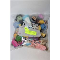 BAG OF COLLECTIBLE FIGURINES