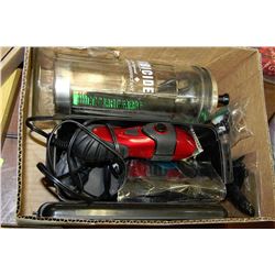 BOX W/ RED CONAIR-PRO HAIR CUTTING SYSTEM