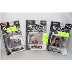 HALL OF FAME HOT WHEELS  X3