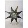 Image 1 : METAL AND GLASS STAR LAMP