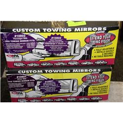 PAIR OF CUSTOM TOWING MIRRORS FITS GM 1999-2004