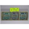 Image 1 : THREE WWII OCCUPIED JAPAN ALLIED MILITARY CURRENCY