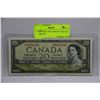 Image 1 : HIGH GRADE 1954 TWENTY DOLLAR BANKNOTE