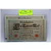 Image 1 : 1910 GERMAN 1,000 MARK NOTES CONSECUTIVE S/N X2