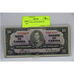 1937 TEN DOLLAR BANKNOTE