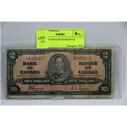 1937 TWO DOLLAR BANKNOTE