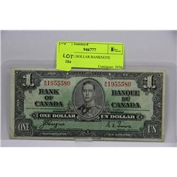 1937 ONE DOLLAR BANKNOTE