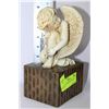 Image 1 : ANGEL BOY RESIN FIGURINE ON SQUARE