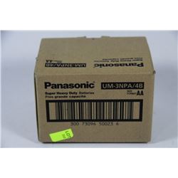 CASE OF 48 NEW PANASONIC AA BATTERIES