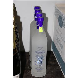 THREE 750 ML BOTTLES OF BUCCIA DI SAMBUCA 40%