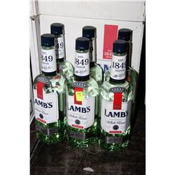 SIX 750ML BOTTLES OF LAMBS WHITE RUM 40%