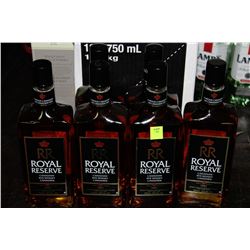 SIX 750ML BOTTLES OF RR RYE WHISKY 40%