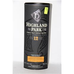750ML BOTTLE OF HIGHLAND PARK 12 YEAR SINGLE