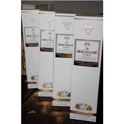 FOUR 750ML BOTTLES OF MACALLAN SCOTCH WHISKY