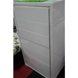 WHITE SHOWHOME 7 DRAWER CHEST OF DRAWERS
