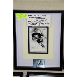 MARTIN ST. LOUIS GUARANTEED AUTHENTIC AUTOGRAPH