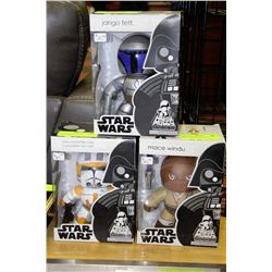 STAR WARS MIGHTY MUGS COLLECTOR DOLLS X3