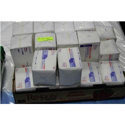 BOX FULL OF UNUSED WOVEN AND GAUZE PADS