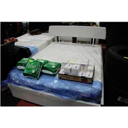 WHITE SHOWHOME QUEEN SIZE BEDFRAME