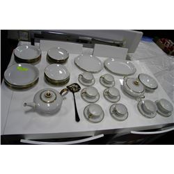 LARGE COLLECTION OF THOMAS GOLD TRIMMED DISHWARE