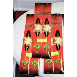 SIX PACKS OF 14" SPARKLERS