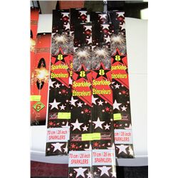 SIX PACKS OF 28" SPARKLERS