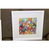 Image 1 : SHOWHOME WHITE FRAMED FLORAL PICTURE