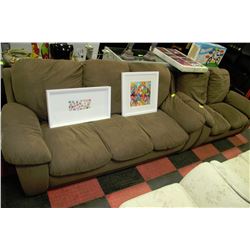 ESTATE SOFA & LOVE SEAT SET - MICROFIBER