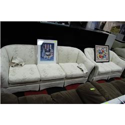 SOFA WITH MATCHING LOVESEAT