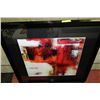 Image 1 : LARGE BLACK FRAMED SHOWHOME ABSTRACT PICTURE