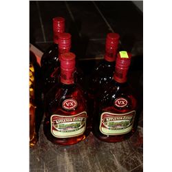 FIVE 750ML BOTTLES OF APPLETON ESTATE JAMAICAN RUM