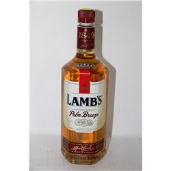 SEVEN 1.14LITRE BOTTLES LAMBS PALM BREEZE RUM 40%