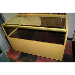 WOOD & GLASS DISPLAY CABINET