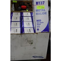 CASE OF 400 WATT METAL HALIDE HID LIGHTS