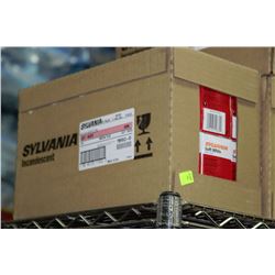 CASE OF SYLVANIA 40 WATT LIGHTBULBS