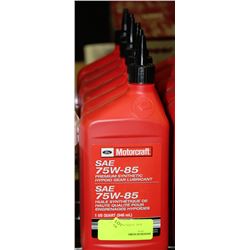 SIX 1 QUART BOTTLES FORD MOTORCRAFT 75W85