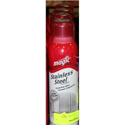 FOUR BOTTLES MAGIC STAINLESS STEEL CLEANER