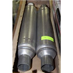 PAIR OF 17" GLOW PRO MUFFLERS