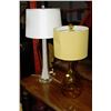Image 1 : SHOWHOME PAIR OF ASSORTED GLASS LAMPS