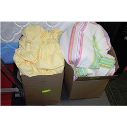 TWO BOXES OF SHOWHOME BEDDING