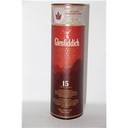 THREE 750ML BOTTLES GLENFIDDICH 15YR SCOTCH WHISKY