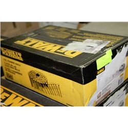 BOX OF DEWALT 2" COIL FRAMING NAILS - 3600 PIECES