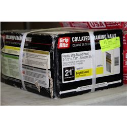 BOX OF 2 1/2" X 0.131" GRIP RITE SMOOTH SHANK