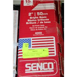BOX OF 15 GAUGE SENCO 6D FINISHING NAILS - 4,000pc