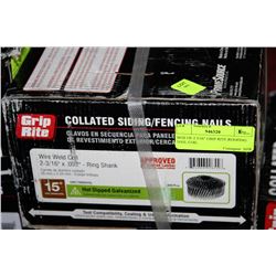 BOX OF HITACHI 3" ROOFING NAILS - 1,000 PIECES